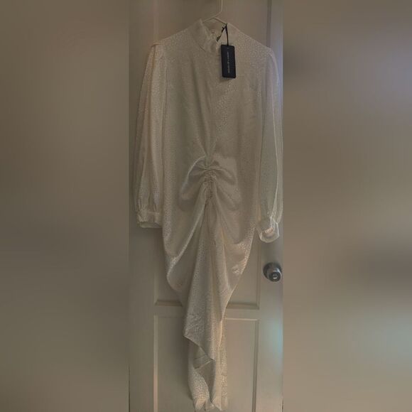 NWT House of Lancry Bliss Dress in Leopard White Print Size XXL - Picture 4 of 5